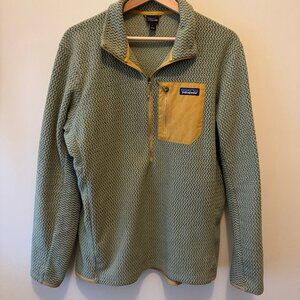 Patagonia R1 Air Zip Neck Buckhorn Green Size M